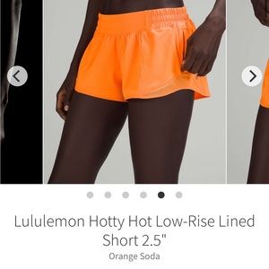 Lululemon hotty hot shorts